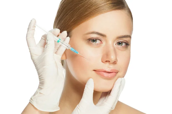 Cosmetic injection of botox — Stock Photo, Image