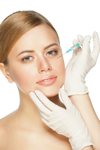 Cosmetic injection of botox — Stock Photo, Image