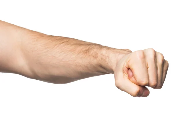 Hand with clenched a fist — Stock Photo, Image