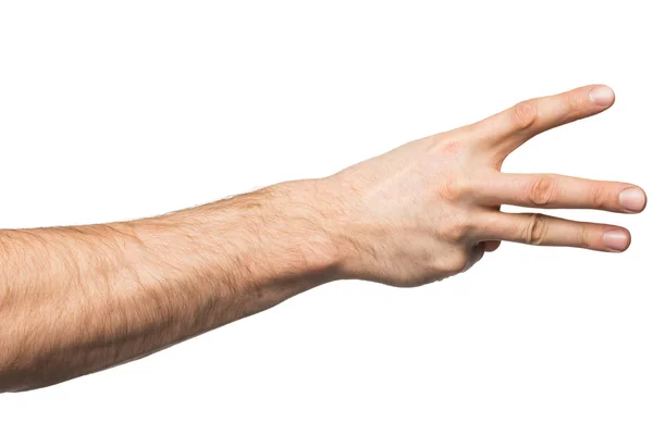 Contando gesto mão — Fotografia de Stock