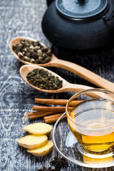 Herbata zielona andherbal — Zdjęcie stockowe