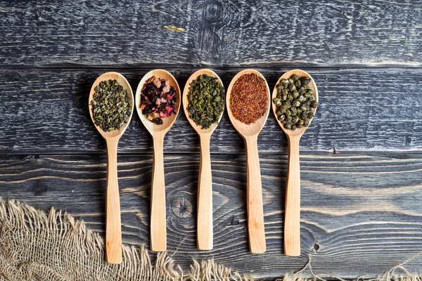 Grüner und Kräutertee — Stockfoto