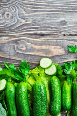 Taze yeşil sebzeler