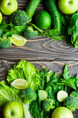 Taze yeşil sebzeler