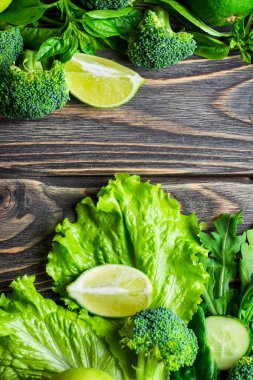 Taze yeşil sebzeler