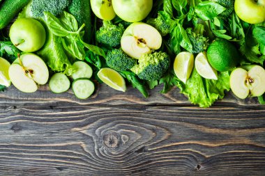 Taze yeşil sebzeler