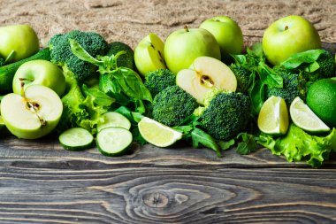 Taze yeşil sebzeler