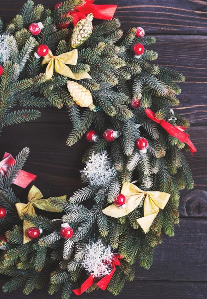 Adventskranz mit Dekoration — Stockfoto