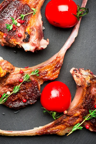 Roasted lamb ribs — Stock Photo, Image