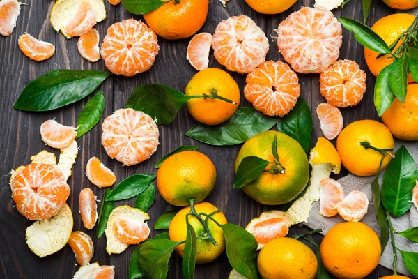 Tangerinas frescas maduras — Fotografia de Stock