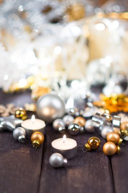 Christmas kış mumlar