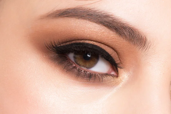 Close-up van oog make-up — Stockfoto