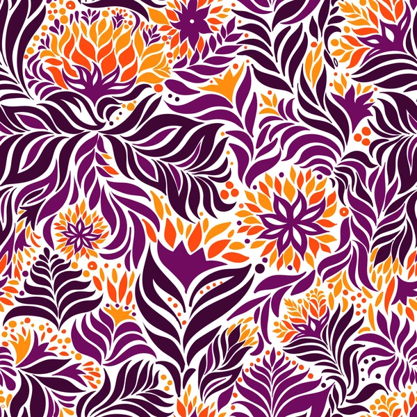 Naadloze abstracte bloemen patroon Rechtenvrije Stockillustraties