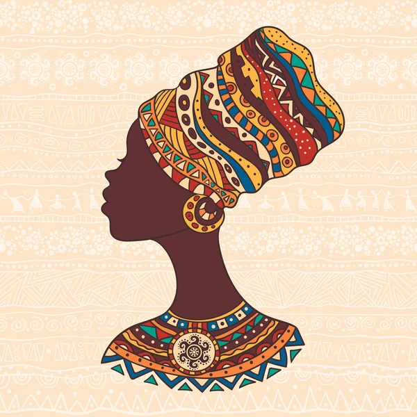 Afrikalı kadın Türban kafa