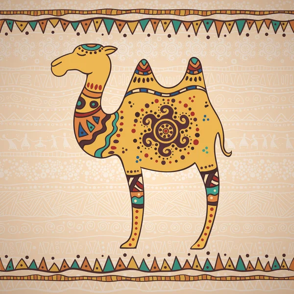 Ilustración decorativa camello Ilustraciones De Stock Sin Royalties Gratis