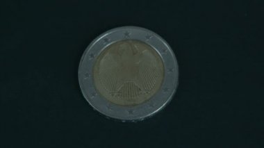 Bir Alman Euro madalyonun arka detay