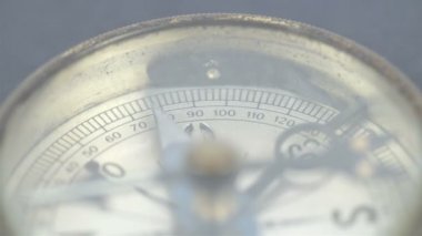 Görünümü, numaraları ve pusula kadar kapatın