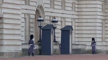 İki Saray Muhafızları birbirlerine doğru yürüyen