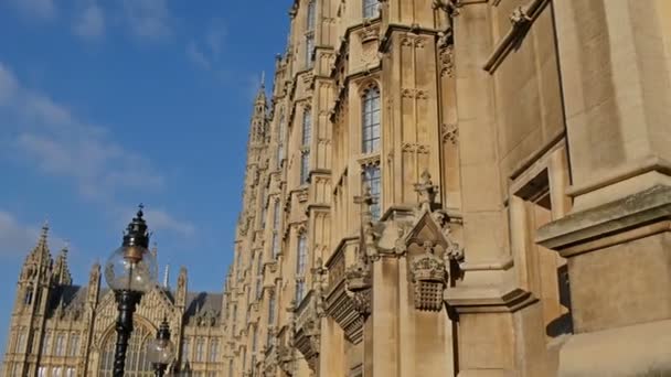 Ingresso principale di Westminster a Londra — Video Stock