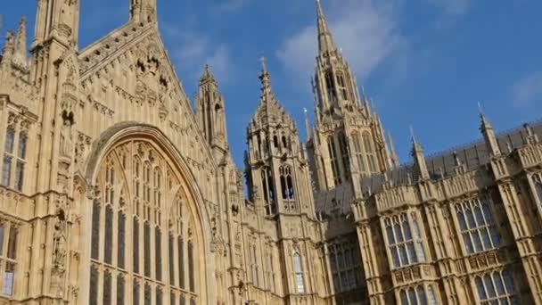 Güzel Palace Of Westminster Londra'da — Stok video