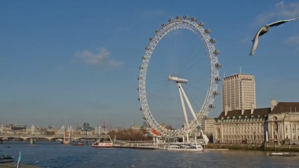 Θέα προς το μάτι του Λονδίνου — Αρχείο Βίντεο