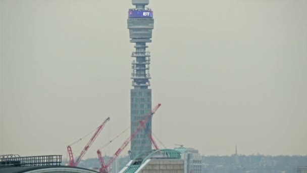 Edificio en Londres en construcción — Vídeos de Stock