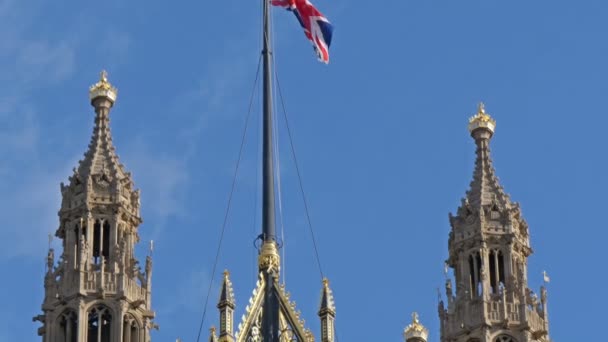 Incredibile architettura dell'Abbazia di Westminster — Video Stock