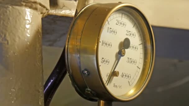 A weighing meter measuring pounds — Stock Video