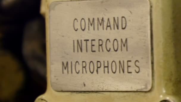 Zijn de opdracht Intercom microfoons — Stockvideo