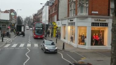 Londra'da bir meşgul karayolu
