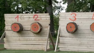 bir balta rekabet için günlükleri