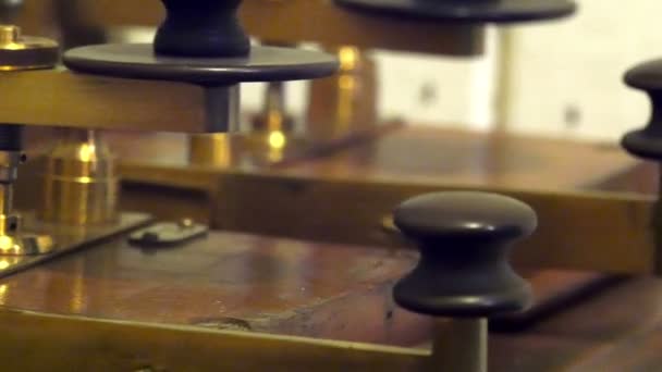 Morse code from old ancient times — Stock Video