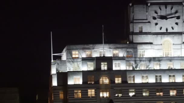 Menara teratas di Westminster Palace — Stok Video