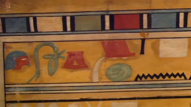 Египетские произведения искусства с древних времен — стоковое видео