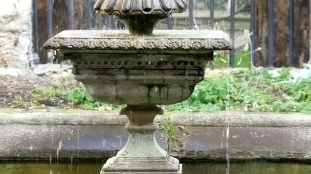 Старый маленький фонтан в Лондоне — стоковое видео