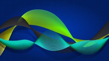 Dalgalarla soyut arkaplan