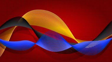 Dalgalarla soyut arkaplan