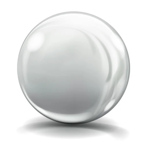 Gran esfera de vidrio gris — Archivo Imágenes Vectoriales