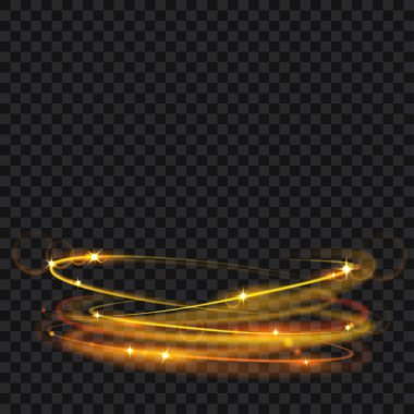 Parlak parlayan yangın Yüzükler