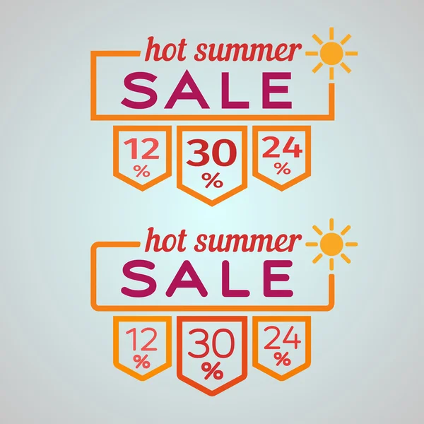 Banner Frame summer discounts. Summer sale banner template — Stock Vector