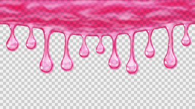 Akan veya şeffaf sorunsuz yinelenebilir damla asılı