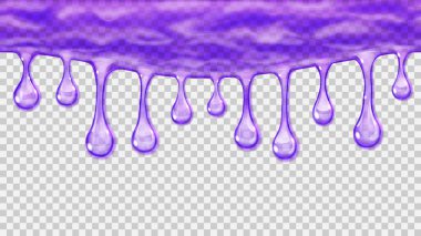 Akan veya şeffaf sorunsuz yinelenebilir damla asılı