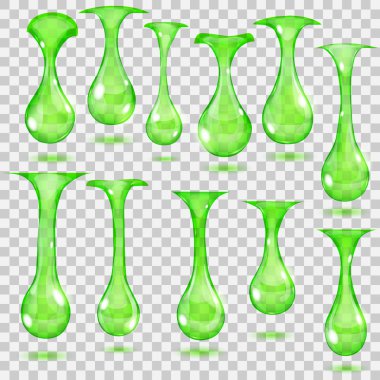 Damla asılı saydam