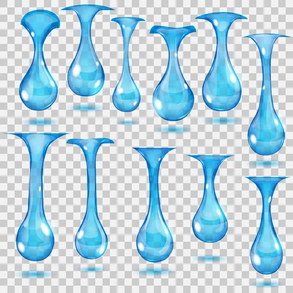 Gotas colgantes transparentes — Vector de stock