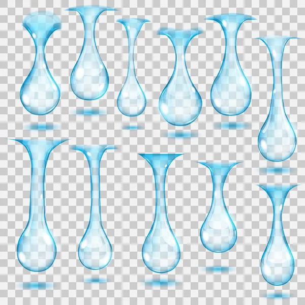 Transparent hanging drops — Stock Vector