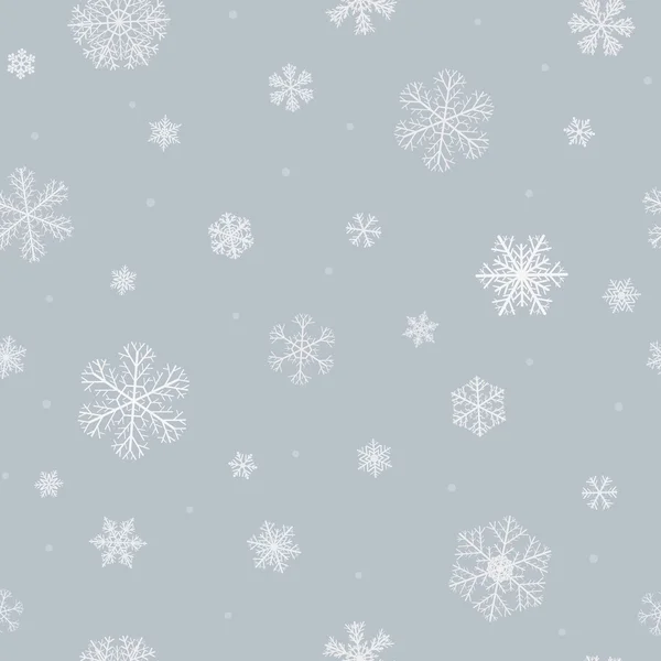 Бесшовный рисунок снежинки — стоковый вектор