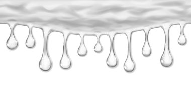 Akan veya kesintisiz yinelenebilir opak damla asılı