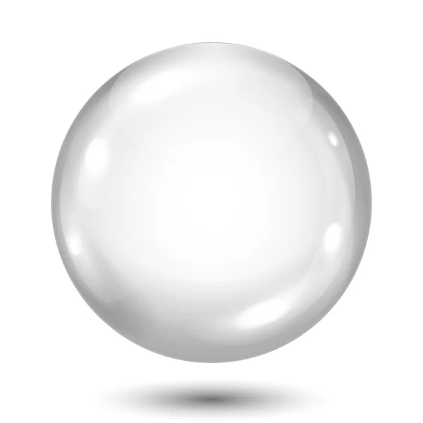 Opaque gray sphere — Stock Vector