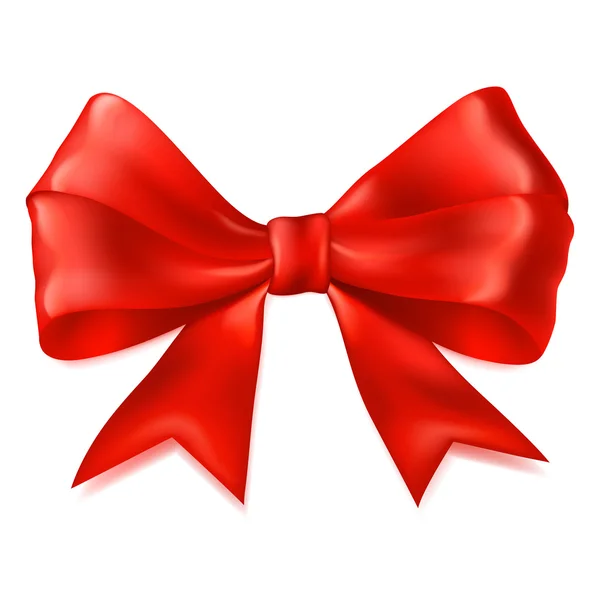 Big red bow — Stock Vector