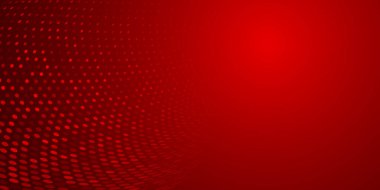 Kırmızı renklerde yarım ton noktalardan oluşan soyut arkaplan
